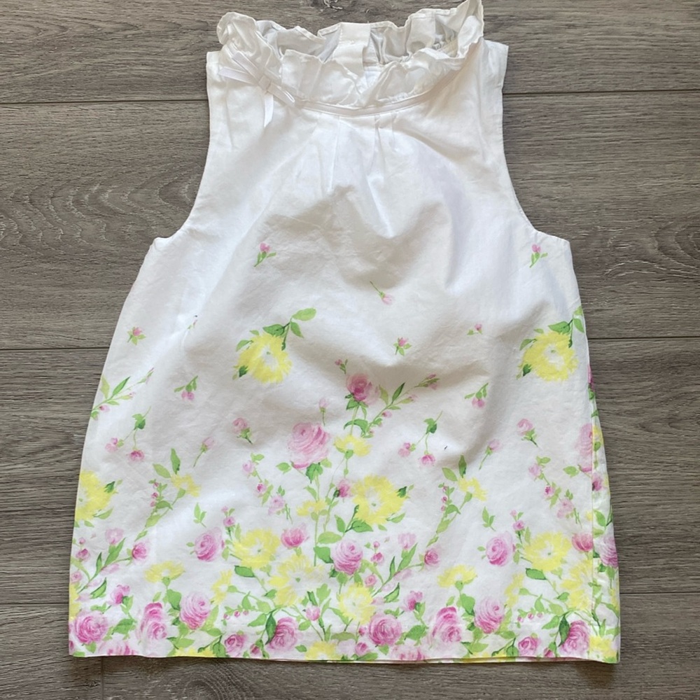 JANIE & JACK Spring Floral Top size 6